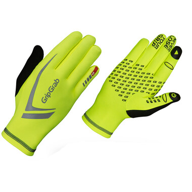 GRIPGRAB RUNNING EXPERT HI-VIS Gloves Yellow 0